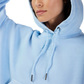 Womens Wordmark Oversized Pullover Hoodie
