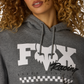 Womens Checker Fleece Pullover