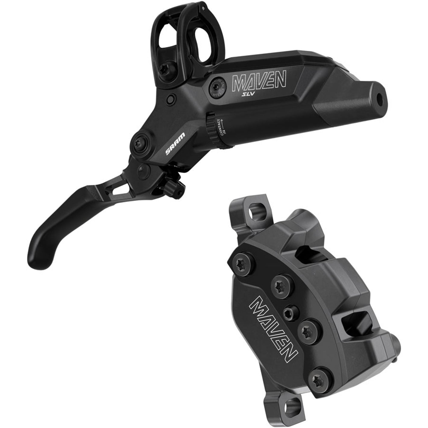 Maven Silver 4-Piston Disc Brake and Lever B1