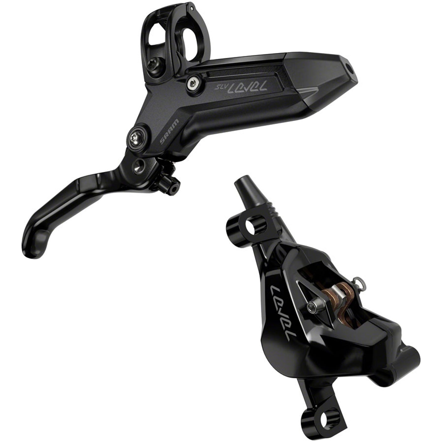 Level Silver Stealth 2-Piston Disc Brake and Lever